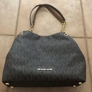 Michael Kors brown signature purse